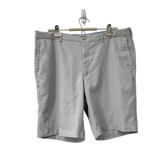 Peter Millar Crown Crafted Gray Performance Golf Chino Shorts Mens Size 38 - Picture 1 of 4